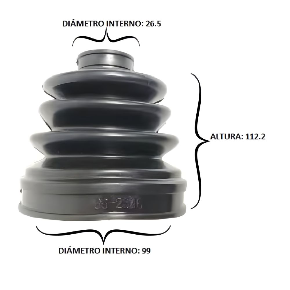 [BT-115] Bota Eje 26.5x99x112.2 (BT-115)