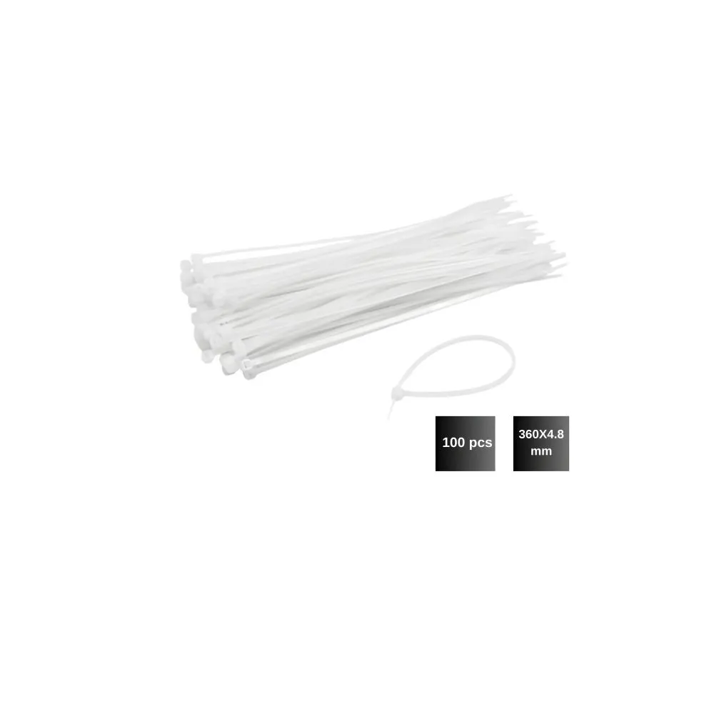 [73886] Gaza Plastica 15" 360 X4.8MM Blanca (73886)