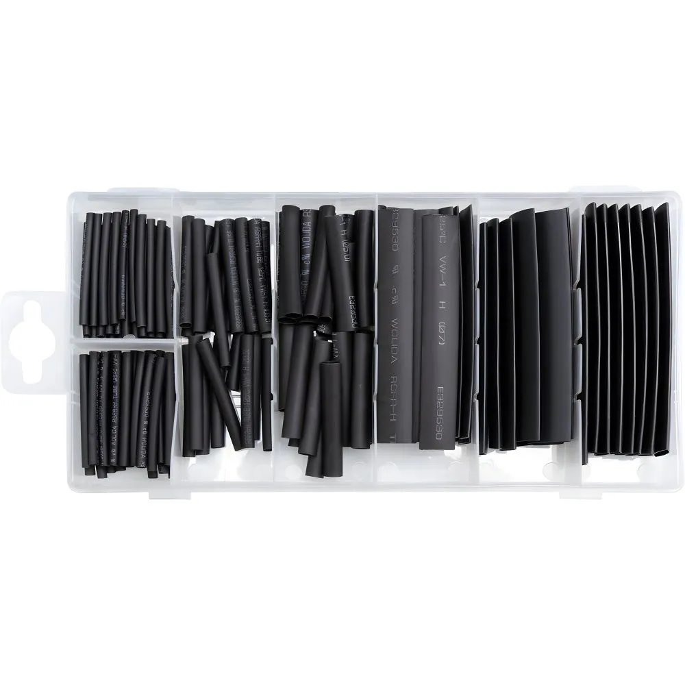 [YT-06866] Set de Tubos Termotractil 127PZ (negros) (YT-06866)