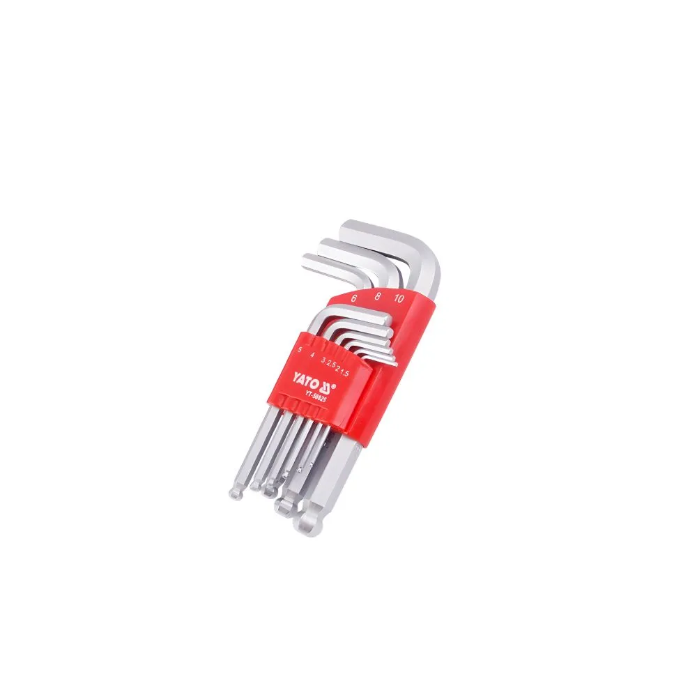 [YT-58825] Juego de Llave Hexagonal de Bola 9PCS (YT-58825)
