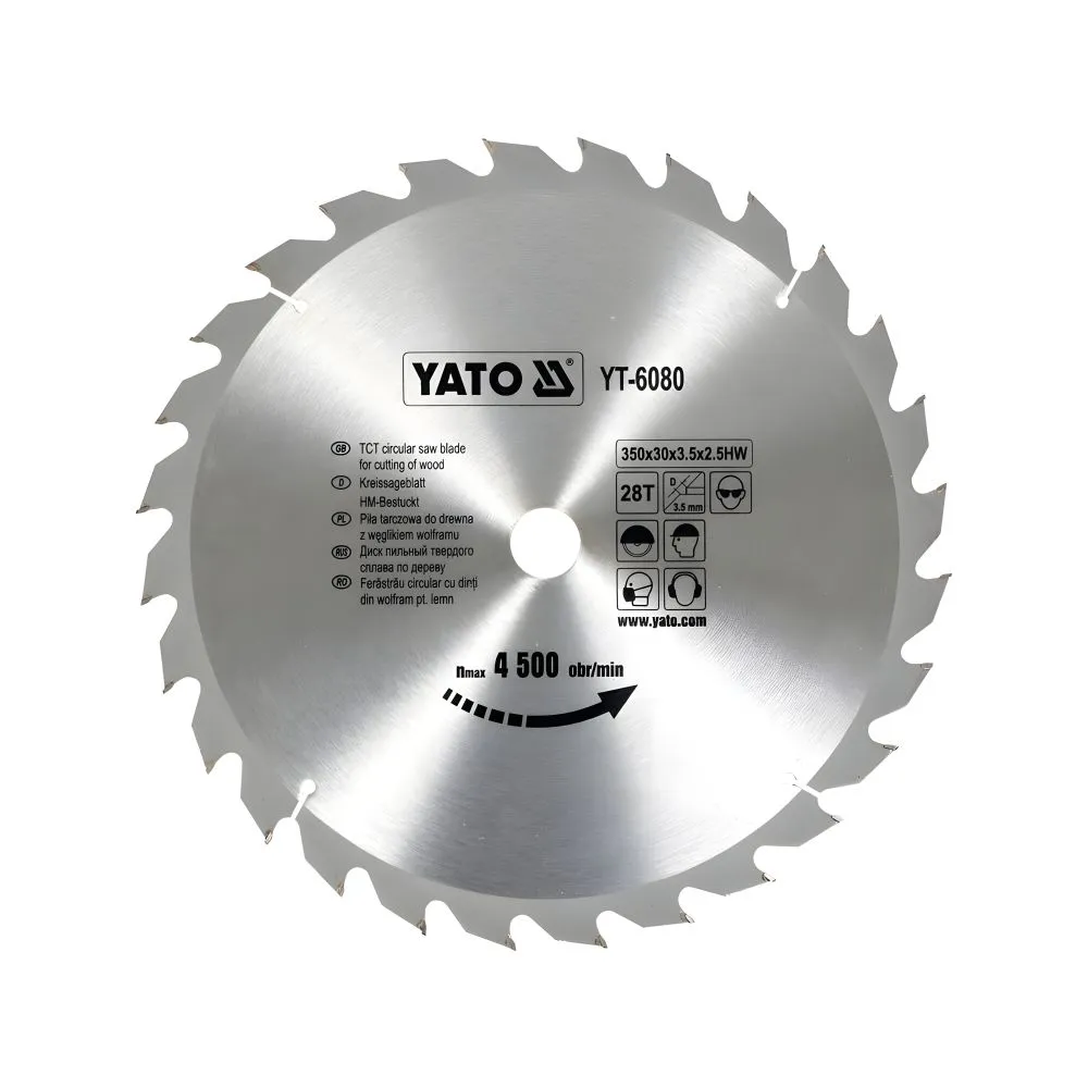 [YT-6080] Disco de Sierra Circular con Carbono 350X28X30MM (YT-6080)