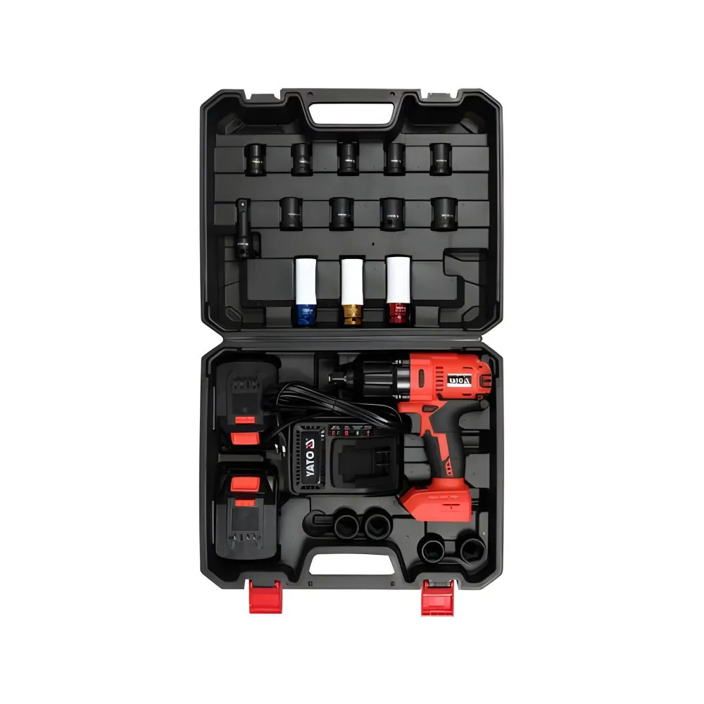 [YT-82807] Set Pistola Inalámbrica de Impacto 18V 1/2 700NM 21PZ (YT-82807)