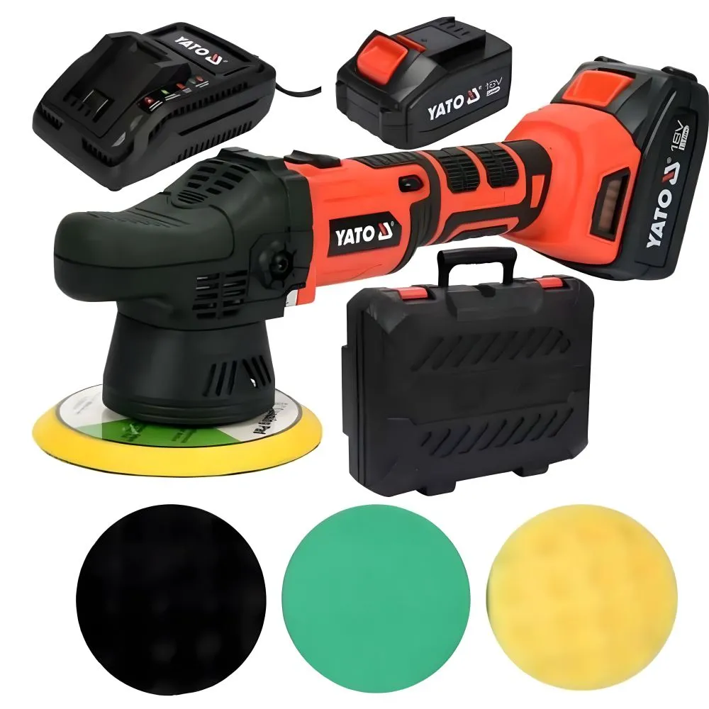[YT-82920] Pulidora Inalámbrica 18V Orbital (6) 3.0AH (YT-82920)
