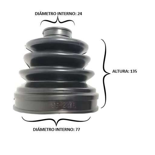 Bota Eje 24X77X135 (BT-105)