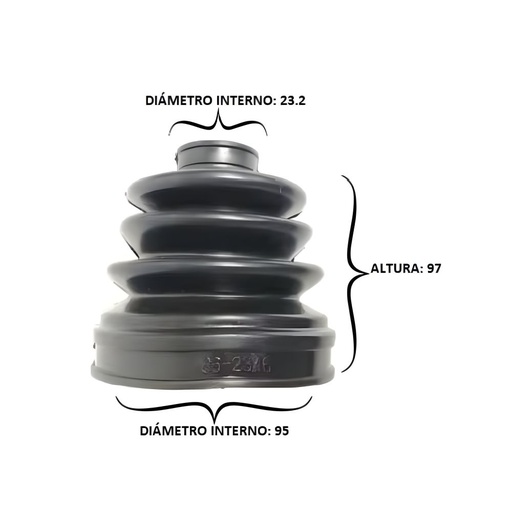Bota Eje 23.2X95X97 (BT-110)