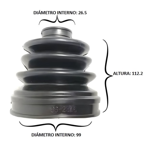 Bota Eje 26.5x99x112.2 (BT-115)