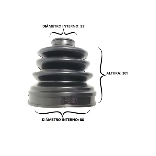 Bota Eje 23X86X109 (BT-127)