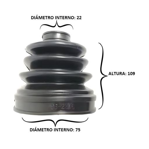 Bota Eje 22X75X109 (BT-155)