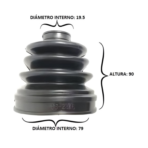 Bota Eje 19.5X79X90 (BT-32)