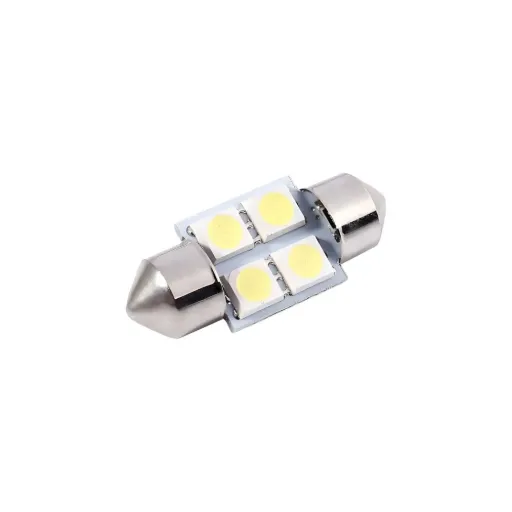Bombillo 10X31 4LED Azul (301-A120-403)