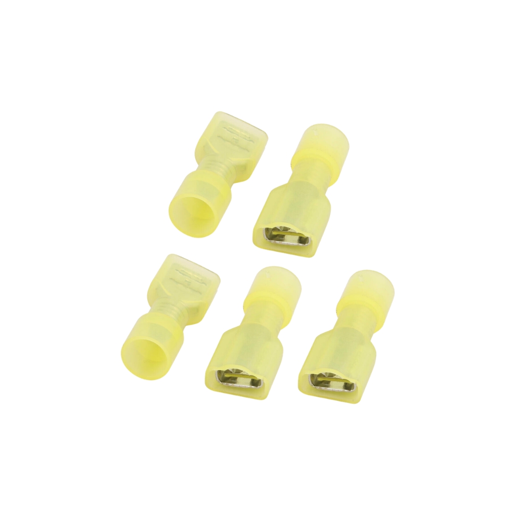 Terminal Eléctrica Macho Forro Amarillo (MDFN5-250)