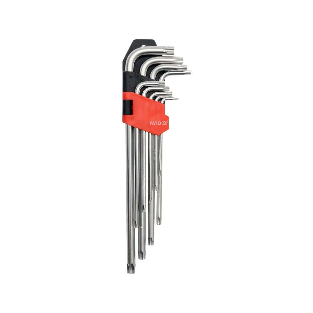 Juego de Llave Torx 9PCS T10-T50 Larga (YT-0512)