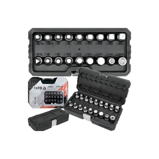 Juego de Llaves de Tapon de Carter 18 Pz 3/8 (YT-05991)