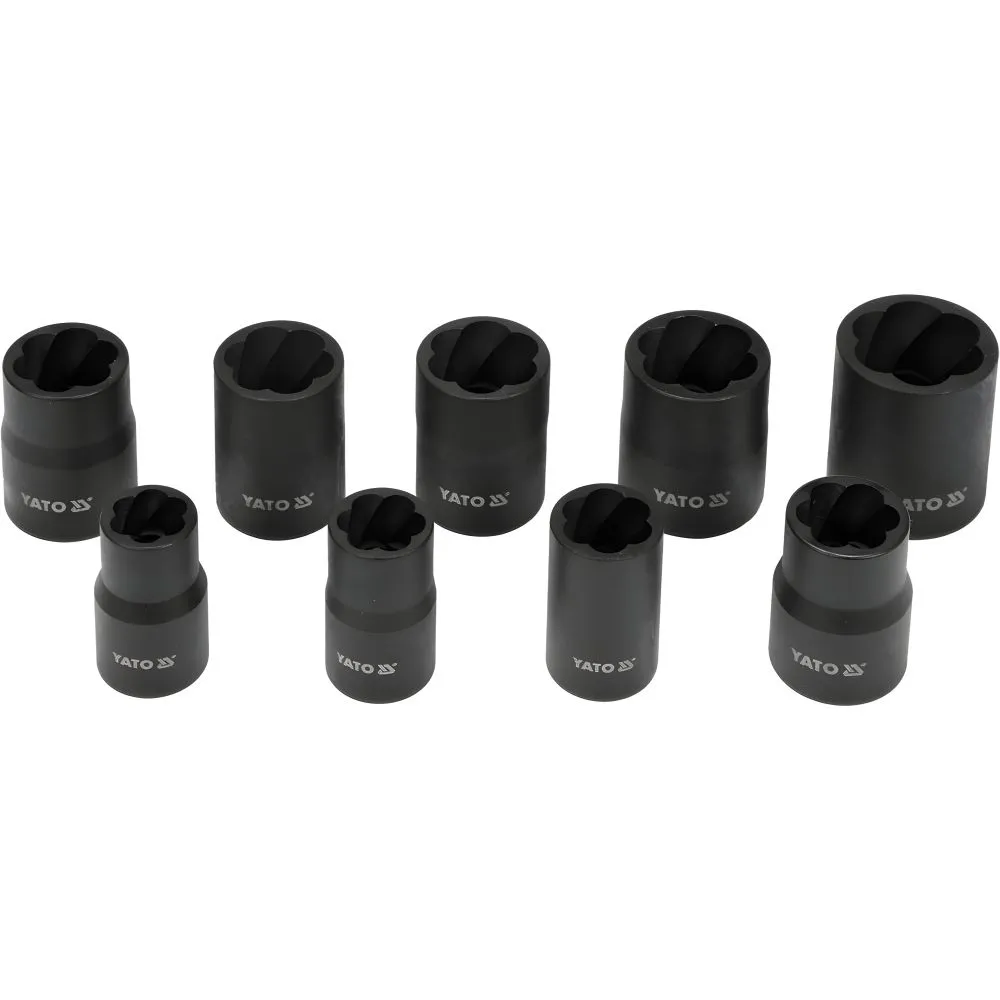 Juego Extractor de Tornillo 3/8 10PCS (YT-0603)