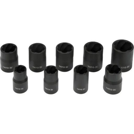 Juego Extractor de Tornillo 3/8 10PCS (YT-0603)