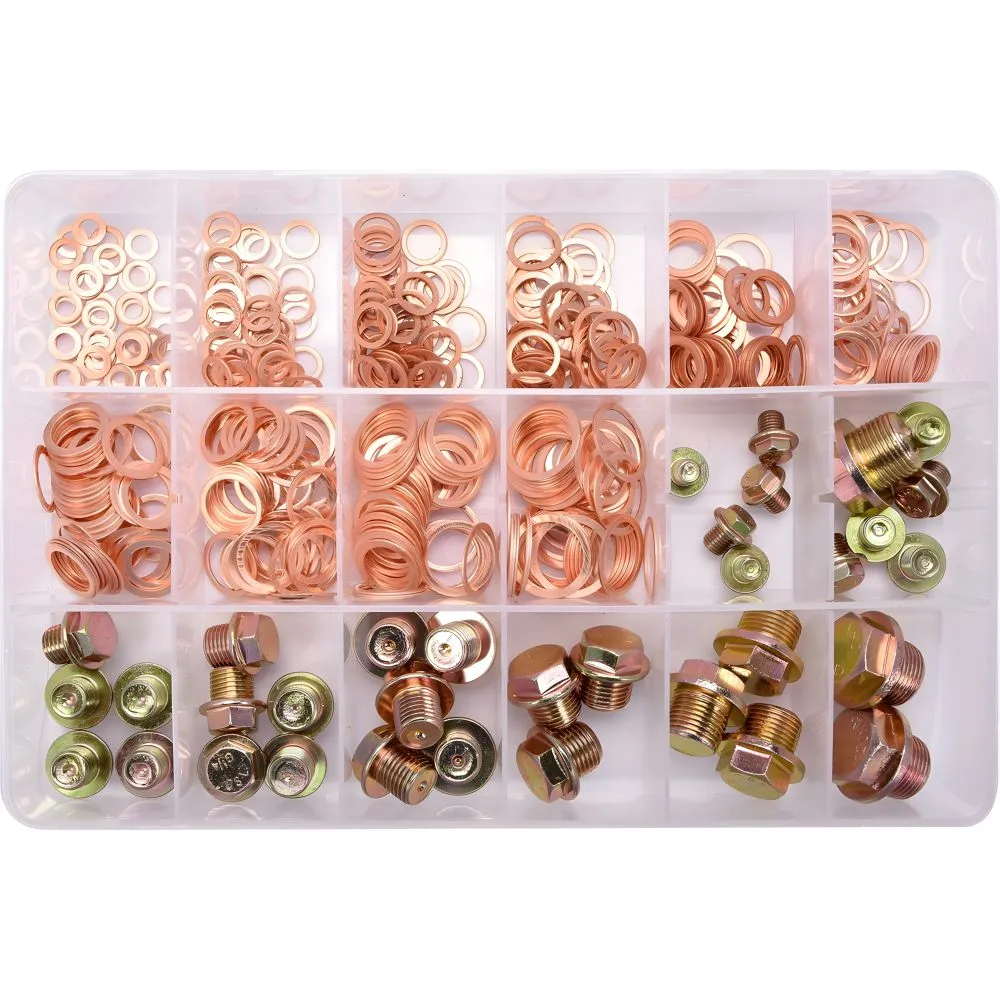 Caja de Tapones y Arandelas de Carter 534PCS (YT-06864)
