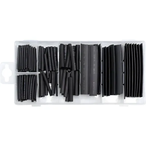 Set de Tubos Termotractil 127PZ (negros) (YT-06866)