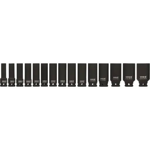 Juego de Cubos Impacto Largo 1/2 15PCS 10-32MM (YT-1055)