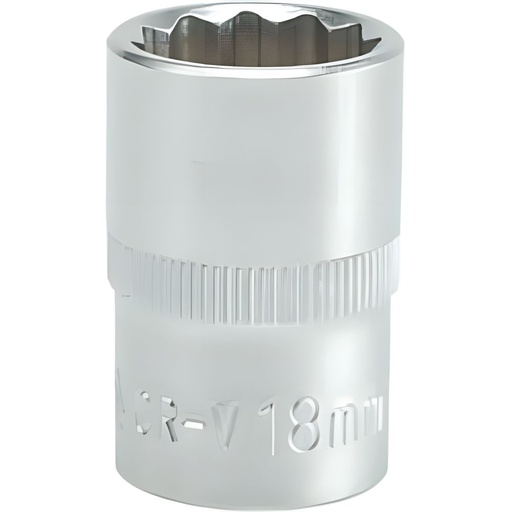 Cubo Bihexagonal Corto 18MM 1/2 12PT (YT-1280)