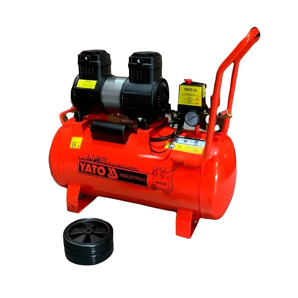 Compresor Aire Silencioso 50 Litros 2.2 HP con Pistola y Manguera (YT-23238UL)