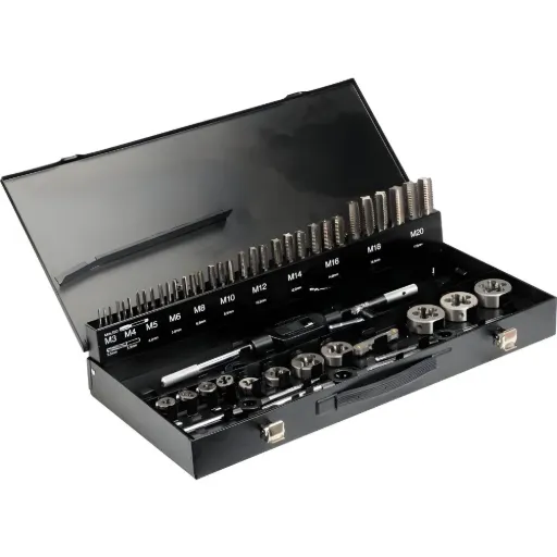 Juego de Machos y Tarraja M3-M20 56PCS (YT-2979)
