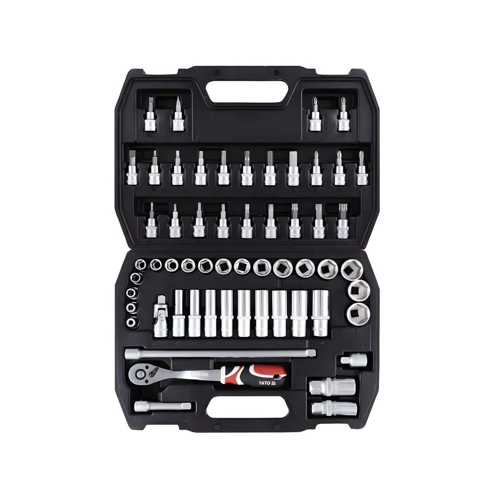 Juego de Cubos y Desatornillador 3/8 58PCS (YT-3857)