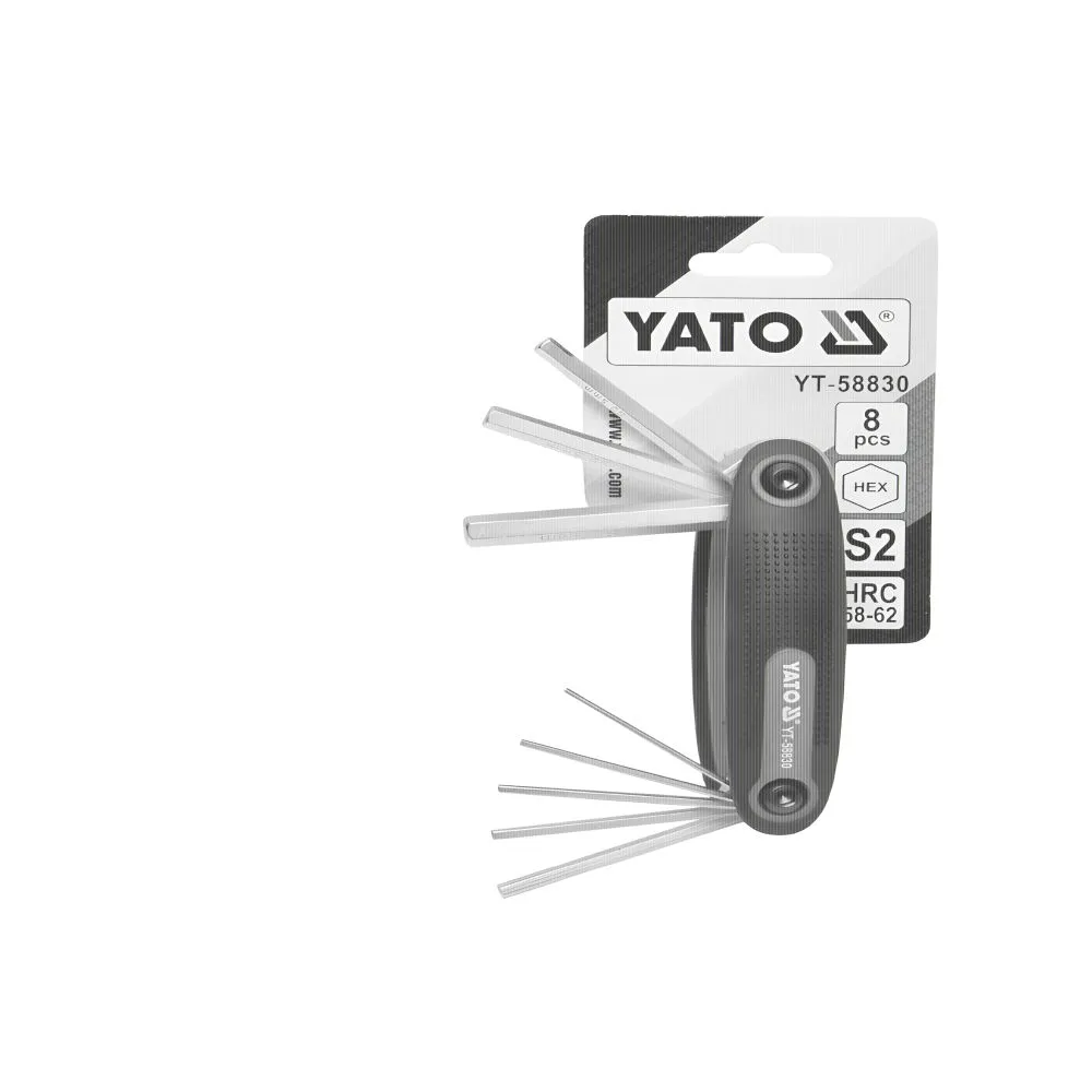 Juego de Llaves 8PCS Hexagonal Torx 1.5 2.0 2.5 3.0 4.0 5.0 8.0 Mm (YT-58830)