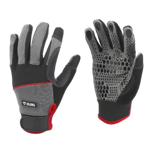 Guantes de Trabajo con Puntos de Silicon #9 Xxl (YT-74665)