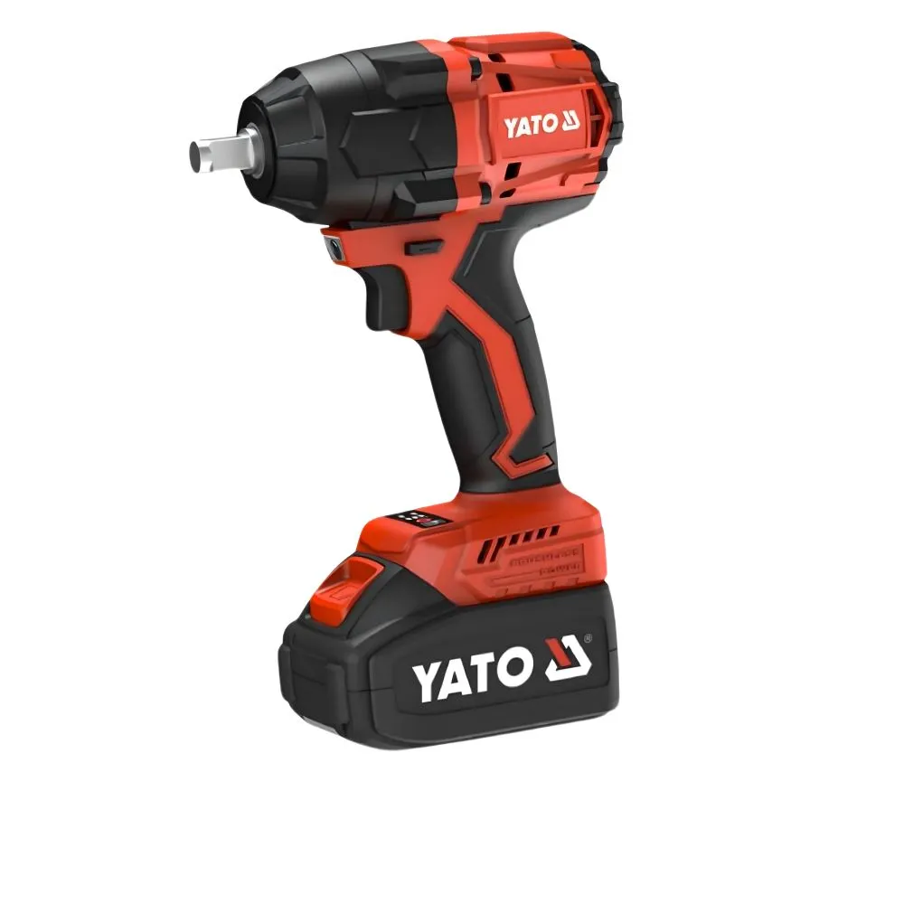 Pistola Impacto Inalámbrica 1/2 18V 850NM +2 Baterias 4ah+ Cargador (YT-8277935)