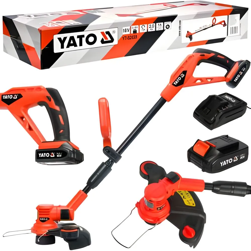 Cortadora Cesped Inalámbrica 18V + Bateria 2ah+ Cargador (YT-82830)