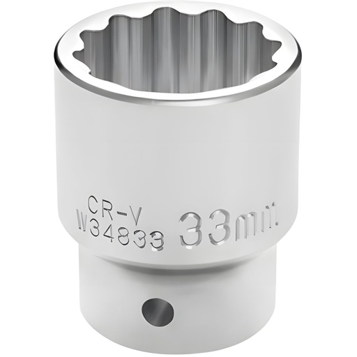 Cubo Hexagonal 3/4X 33MM 12P Pt (W34833)